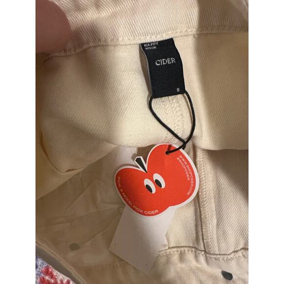 Cider Women’s Small White Denim High Waist Wide Leg Jeans - Picture 10 of 10